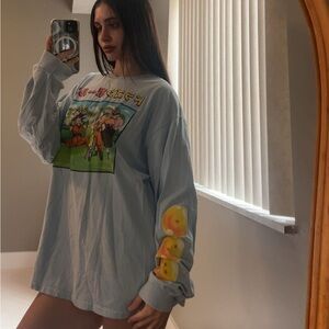 vintage baby blue dragon ball z long sleeve t shirt